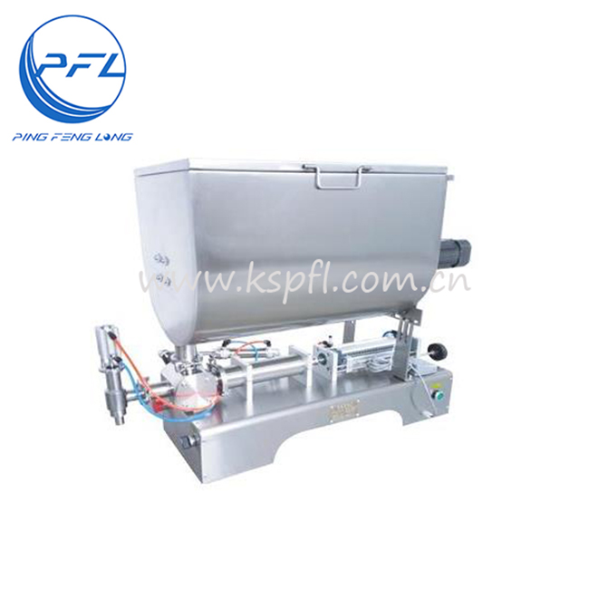 PFL-U500 Both pneumatic and electric mixing chili sauce beef sauce filling machine