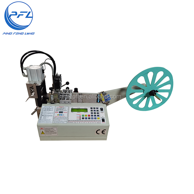 PFL-990XD Automatic ribbon belt cutting machine for angles 45 degrees 90 degrees